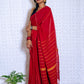 Red Khesh Handwoven Cotton Saree