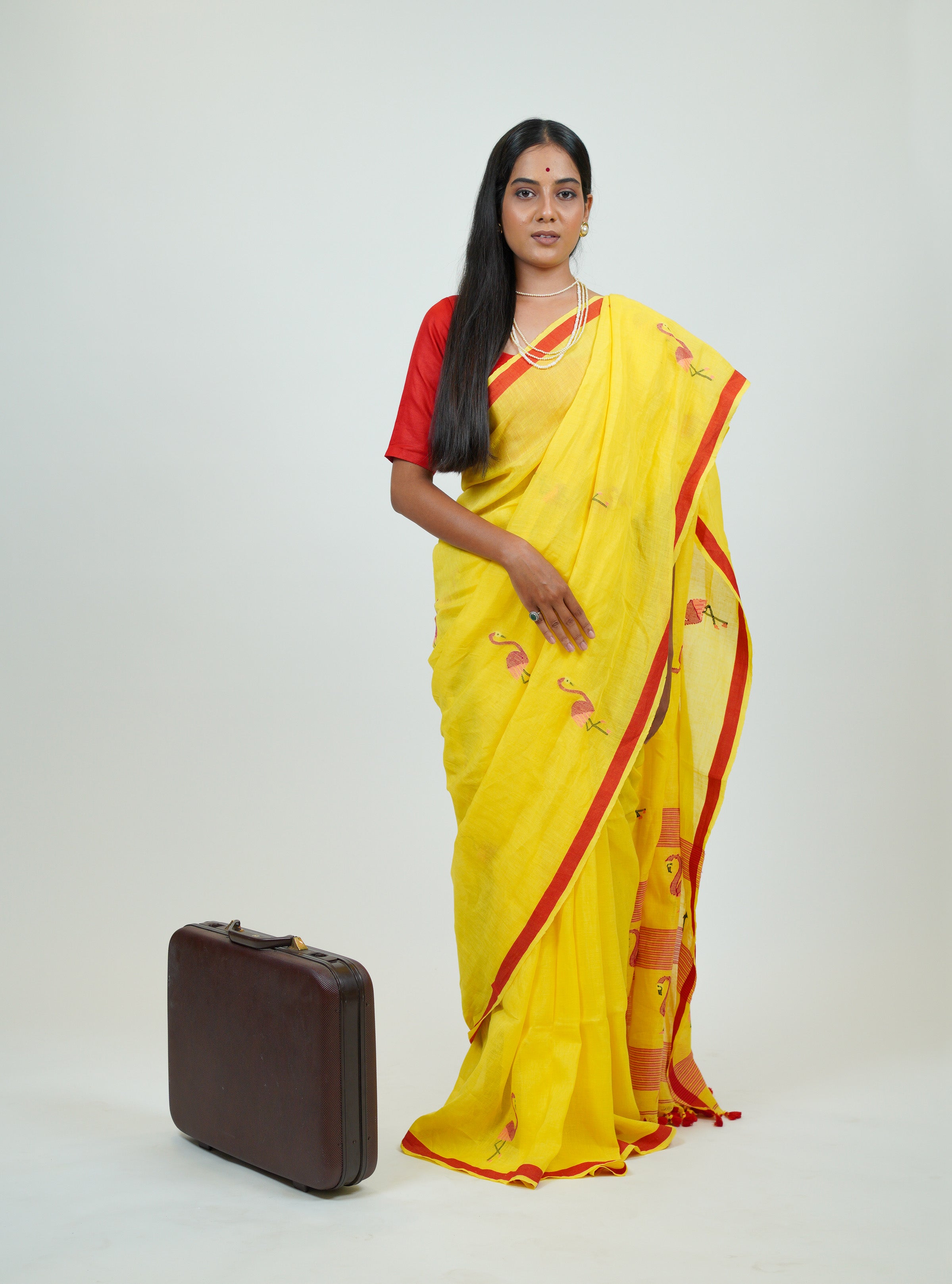 Buy Metal Grey Cotton Saree online-Karagiri